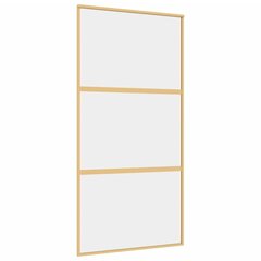 Liukuovi kultainen 102,5x205cm lasi/alumiini 155150 hinta ja tiedot | Sisäovet | hobbyhall.fi