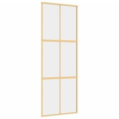 Liukuovi kultainen 76x205cm lasi ja alumiini 155154 hinta ja tiedot | Sisäovet | hobbyhall.fi