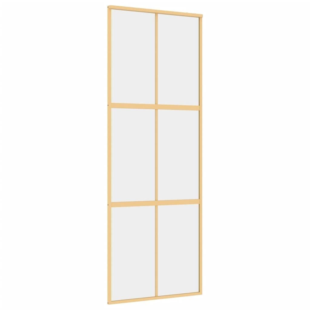 Liukuovi kultainen 76x205cm lasi ja alumiini 155154 hinta ja tiedot | Sisäovet | hobbyhall.fi