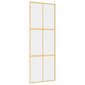 Liukuovi kultainen 76x205cm lasi ja alumiini 155154 hinta ja tiedot | Sisäovet | hobbyhall.fi