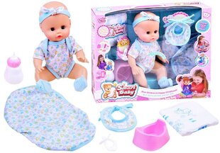 Interaktiivinen nukke, sininen. hinta ja tiedot | Vauvan lelut | hobbyhall.fi