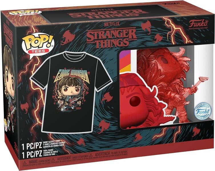 Funko POP! Stranger Things Eddie exclusive + T-shirt L