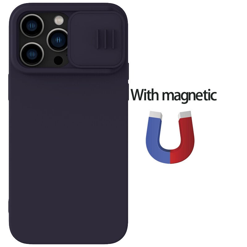 iPhone 14 Pro Max -kotelolle Silky Original MagSafe-liukukameralle Pehmeä silikonimagneettinen suojus iPhone 14 Prolle / Plus -puhelimelle - iPhone 14 Prolle hinta ja tiedot | Puhelimen kuoret ja kotelot | hobbyhall.fi