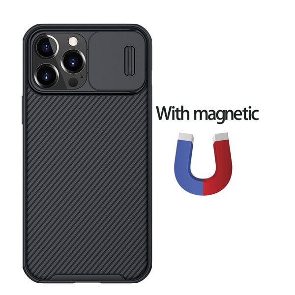 iPhone 13 12 / Pro / Max Case CamShield Magnetic Case -tuki Mag-Safe Slide -kameran linssin suojus iPhone 13 12 Mini -puhelimelle - iPhone 12 minille