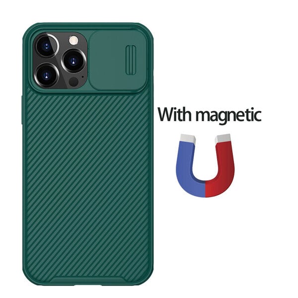 iPhone 13 12 / Pro / Max Case CamShield Magnetic Case -tuki Mag-Safe Slide -kameran linssin suojus iPhone 13 12 Mini -puhelimelle - iPhone 12 minille