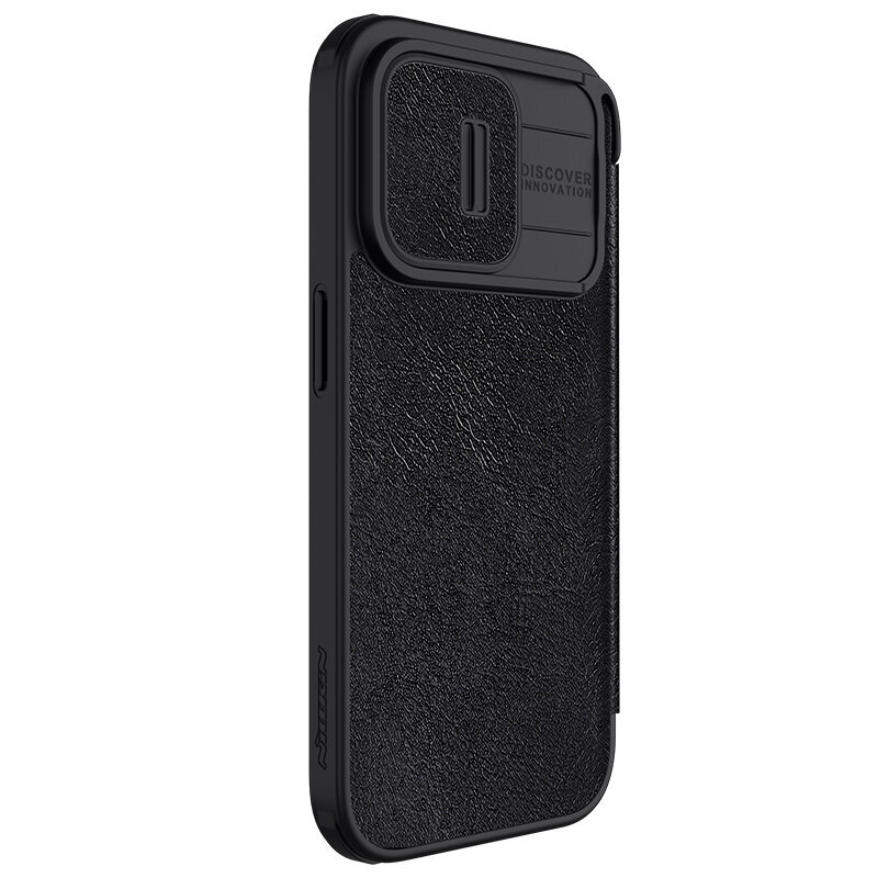 Flip Kotelo iPhone 15 Pro Max QIN Pro Nahkainen läppäsuoja iPhone 15 Slide Camera Book Case iPhone 15 Pro 15 Plus -puhelimelle - iPhone 15 Prolle hinta ja tiedot | Puhelimen kuoret ja kotelot | hobbyhall.fi