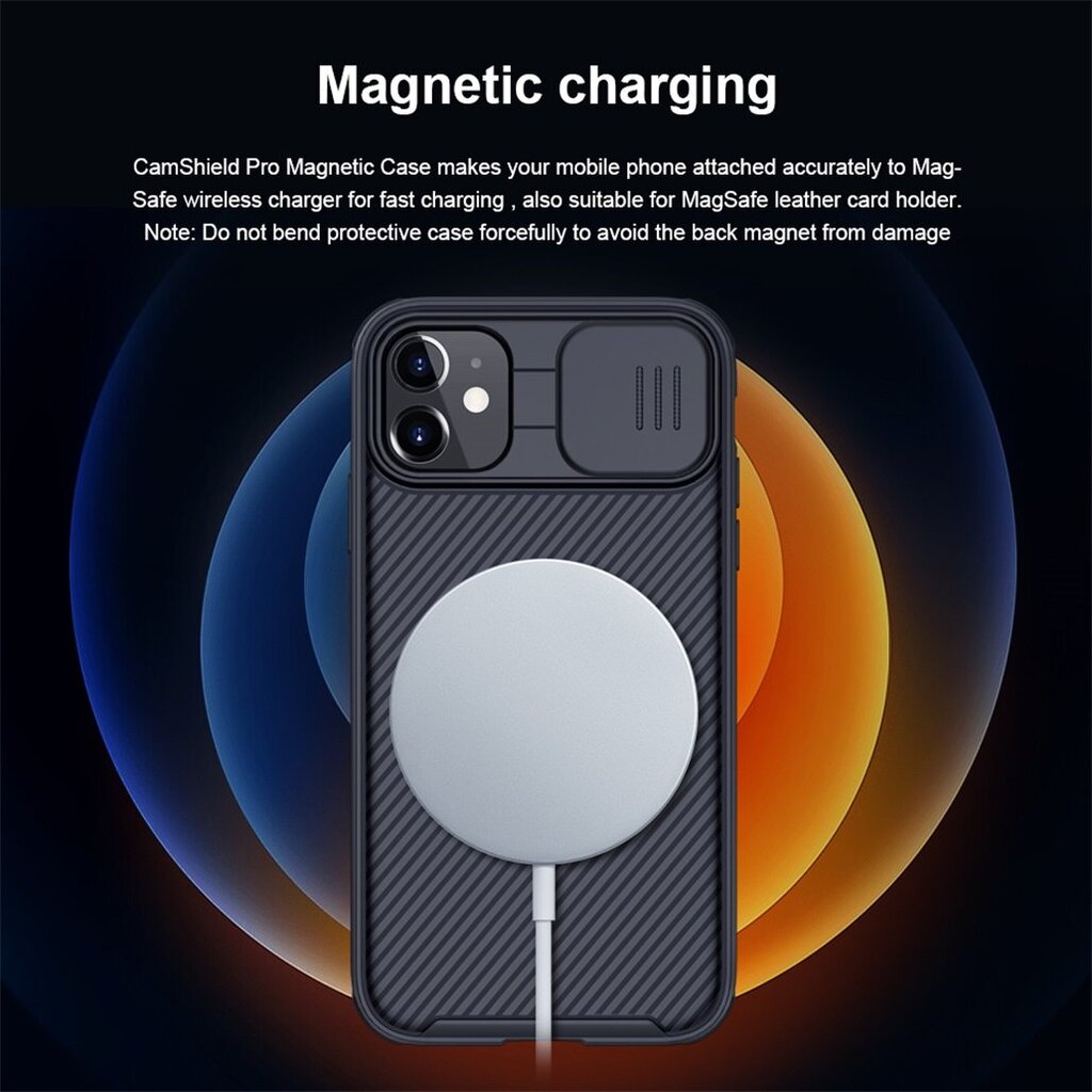 iPhone 11 12 Pro Max Case CamShield Pro Magnetic Case Slide Camera Protection TPU PC -suojus iPhone 11 12 Pro Mini -puhelimelle - iPhone 11:lle hinta ja tiedot | Puhelimen kuoret ja kotelot | hobbyhall.fi