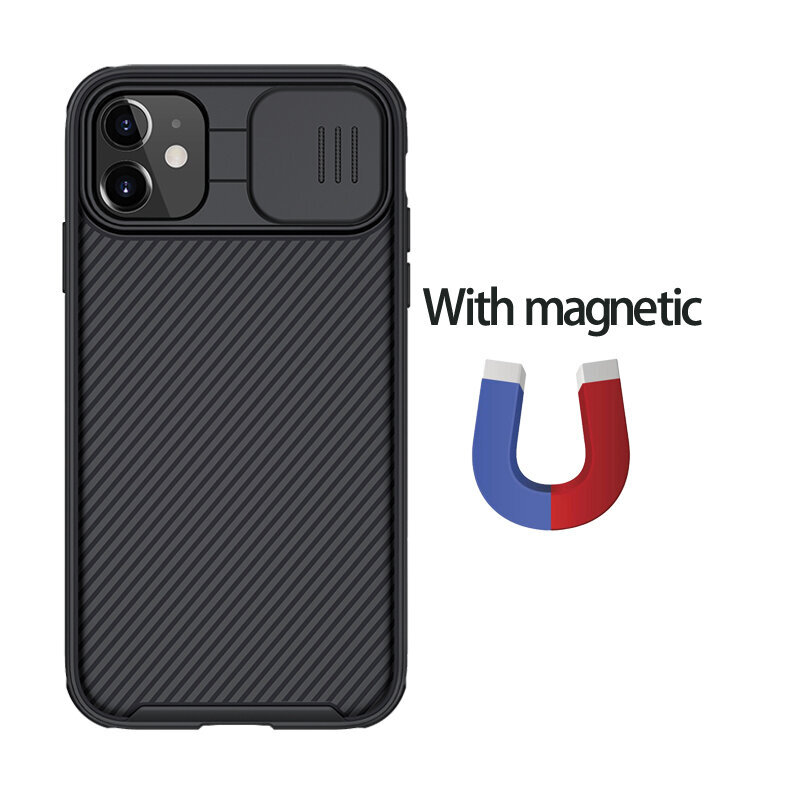 iPhone 11 12 Pro Max Case CamShield Pro Magnetic Case Slide Camera Protection TPU PC -suojus iPhone 11 12 Pro Mini -puhelimelle - iPhone 11:lle hinta ja tiedot | Puhelimen kuoret ja kotelot | hobbyhall.fi