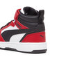 Puma Jalkineet Lapsille Rebound V6 Mid Jr White Black Red 393832 03 393832 03/1.5 hinta ja tiedot | Miesten urheilu- ja vapaa-ajan kengät | hobbyhall.fi