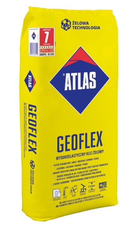 Atlas Geoflex Erittäin joustava geeliliima 25 kg liimalaasti hinta ja tiedot | Liimat | hobbyhall.fi