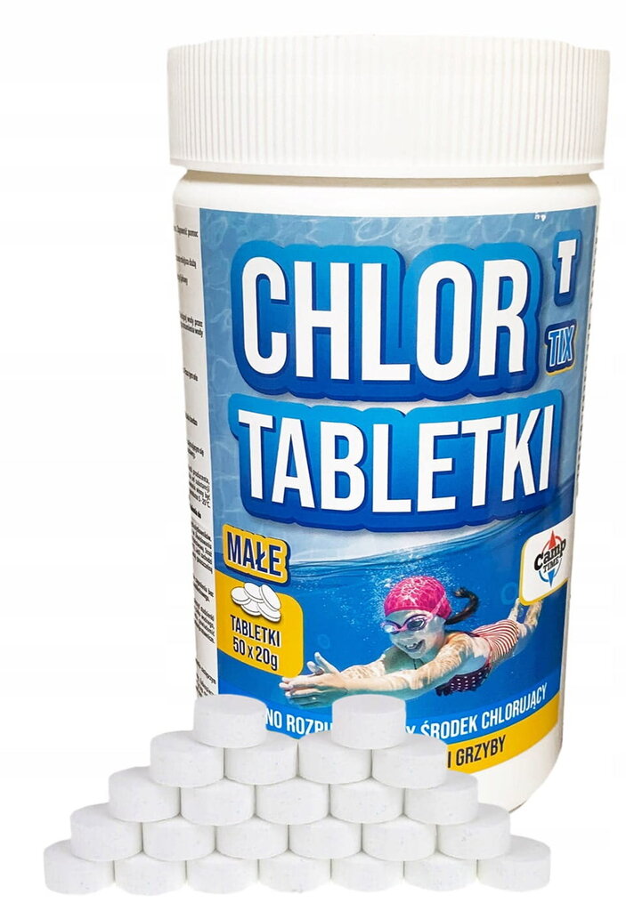 Chlortix pienet allastabletit bakteereille 20g/1kg hinta ja tiedot | Uima-allastarvikkeet | hobbyhall.fi