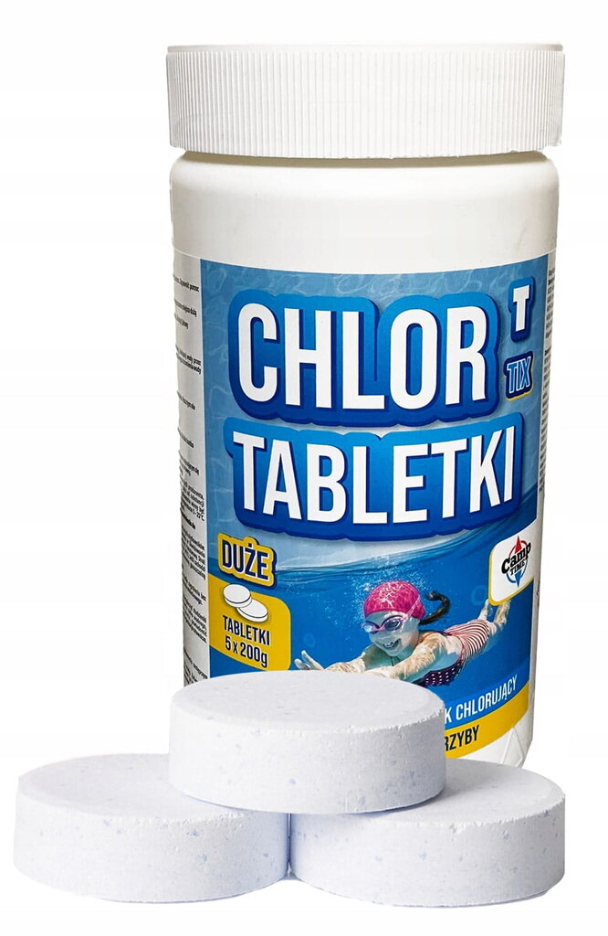 Chlortix suuret allastabletit bakteereille 200g/1kg hinta ja tiedot | Uima-allastarvikkeet | hobbyhall.fi