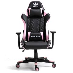 Kääntyvä pelituoli, Helios, Kraken Chairs, pinkki/musta hinta ja tiedot | Toimistotuolit | hobbyhall.fi