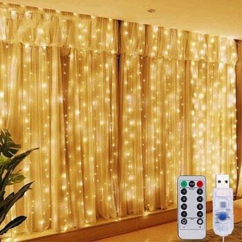 Verhoköynnös 300 LED, 3m x 3m hinta ja tiedot | Jouluvalot | hobbyhall.fi