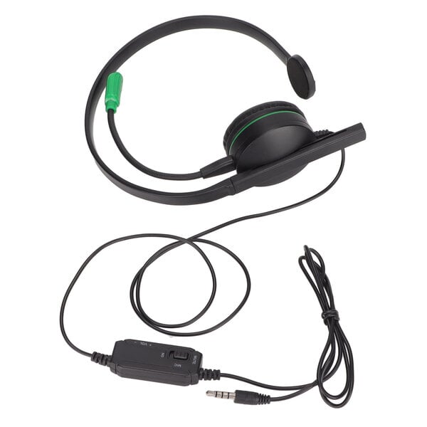 S481 Single Ear Gaming Headset 3,5 mm Stereo Wired One Ear Headset mikrofonilla ja linjaohjauksella PS4:lle Xbox Onelle