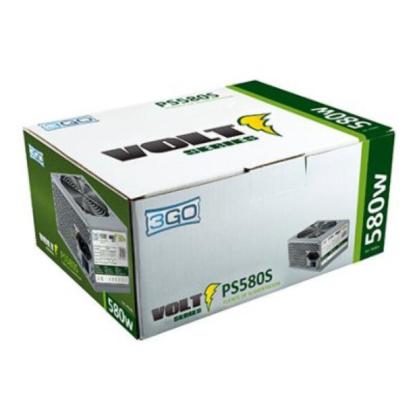 3GO PS580S ATX 580W hinta ja tiedot | Virtalähteet | hobbyhall.fi