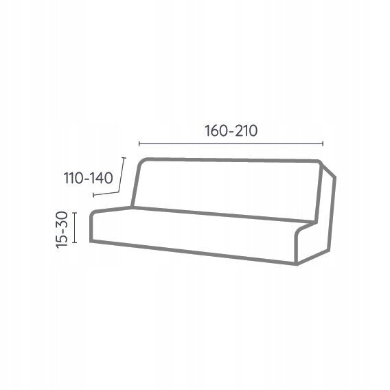 Ga.i.Co sohvan päällinen 160 - 210 cm hinta ja tiedot | Huonekalujen päälliset | hobbyhall.fi