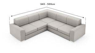 Ga.i.Co kulmasohvan päällinen Superior 340 - 500 cm hinta ja tiedot | Huonekalujen päälliset | hobbyhall.fi