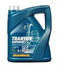 Mannol 7406 Traktor Superoil 15W-40 moottoriöljy, 5L hinta ja tiedot | Moottoriöljyt | hobbyhall.fi