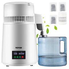 Veden tislaaja Vevor, 750W, 1 L/h, 4L tilavuus hinta ja tiedot | Vedensuodattimet | hobbyhall.fi