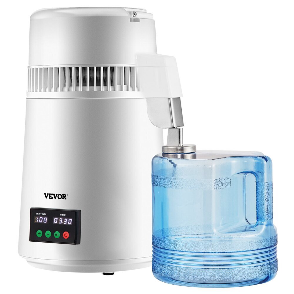 Veden tislaaja Vevor, 750W, 1 L/h, 4L tilavuus hinta ja tiedot | Vedensuodattimet | hobbyhall.fi