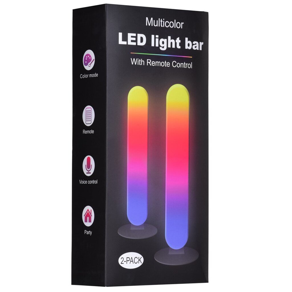 Activejet AJE-MUSIC BAR RGB LED-musiikkivalo hinta ja tiedot | Pöytävalaisimet | hobbyhall.fi