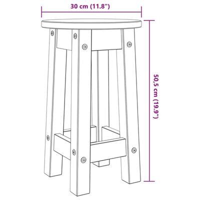 vidaXL 3-osainen baarisarja, täysi mänty, valkoinen hinta ja tiedot | Keittiökalusteet | hobbyhall.fi