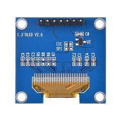 1,3 tuuman IIC-sarja 128 x 64 OLED 12864 -näyttömoduuli SSH1106 hinta ja tiedot | Pelikonsolit | hobbyhall.fi