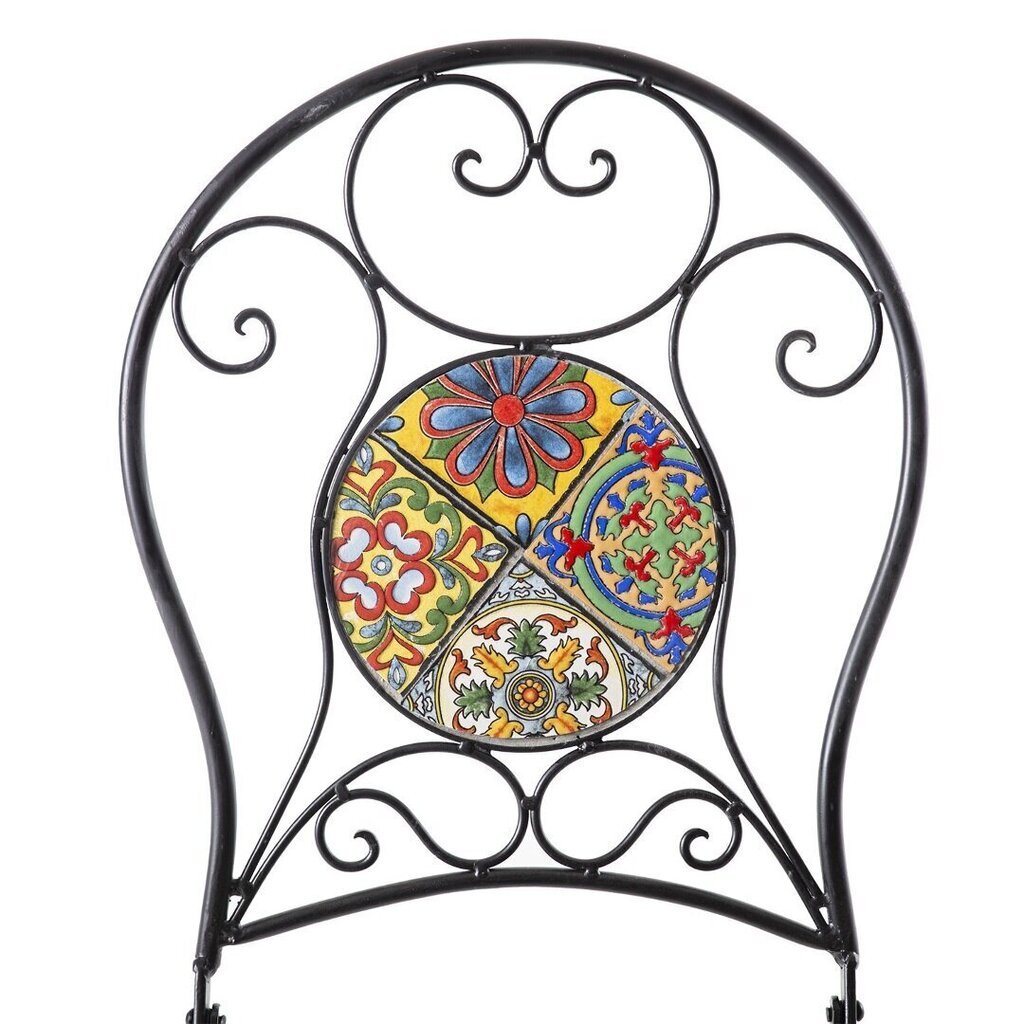 Morocco-parvekesetti, sis. pöytä ja 2 tuolia, musta hinta ja tiedot | Puutarhakalusteet | hobbyhall.fi