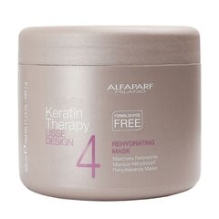 Kosteuttava hiusnaamio Alfaparf Milano Lisse Design Keratin Therapy 500 ml hinta ja tiedot | Hiusnaamiot, öljyt ja seerumit | hobbyhall.fi