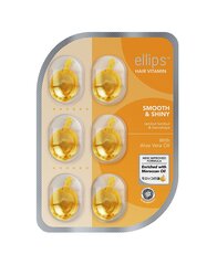 Ellipsillä levitetyt vitamiinit hiusten volyymin lisäämiseen "Smooth & Shiny", 6 x 1 ml hinta ja tiedot | Naamiot, öljyt ja seerumit | hobbyhall.fi