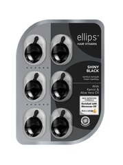 Vitamiinien käyttö tummien hiusten hoitoon Ellips "Shiny Black", 6 x 1 ml hinta ja tiedot | Naamiot, öljyt ja seerumit | hobbyhall.fi