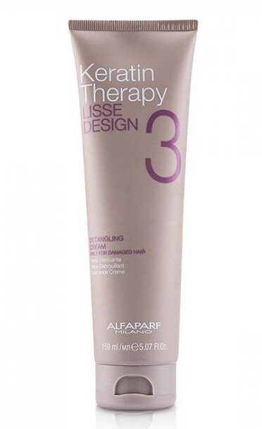 Hiusvoide keratiinilla Alfaparf Milano Smooth Design Keratin Therapy Detangling Cream, 150 ml hinta ja tiedot | Hoitoaineet | hobbyhall.fi