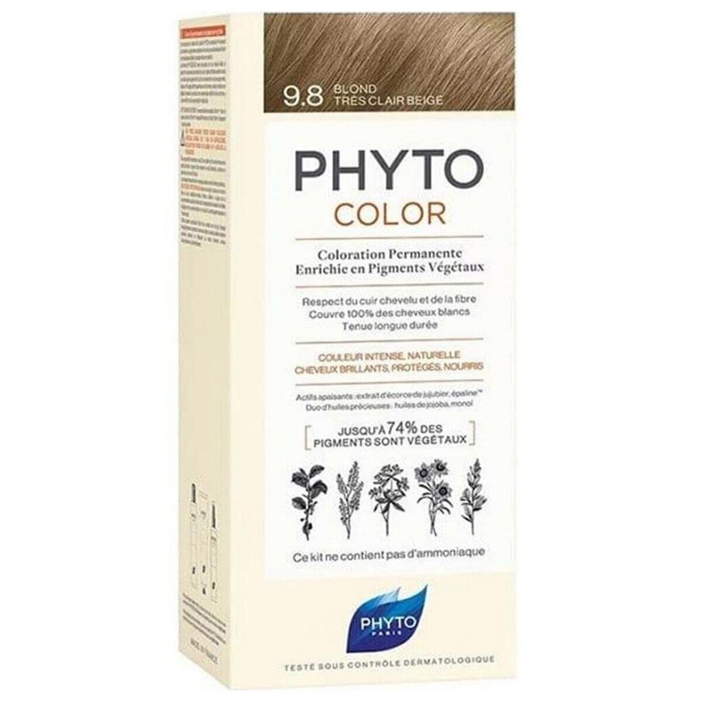 Hiusväri Phyto Paris Color 9,8-rubio beige muy claro hinta ja tiedot | Hiusvärit | hobbyhall.fi