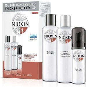 Set Nioxin System 4: shampoo, 150 ml + päänahan hoitoaine, 150 ml + päänahan hoitoaine, 40 ml hinta ja tiedot | Hoitoaineet | hobbyhall.fi