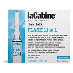 Ampullit laCabine Flash Hair 11 in 1, 7 x 5 ml hinta ja tiedot | Naamiot, öljyt ja seerumit | hobbyhall.fi