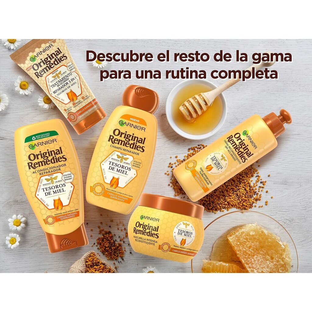 No-Rinse Regenerating Cream Garnier Original Remedies Tesoros de Miel 3 in 1, 150 ml hinta ja tiedot | Hiusnaamiot, öljyt ja seerumit | hobbyhall.fi