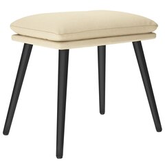 vidaXL Footstool Cream 45x29,5x35 cm Kangaspäällinen hinta ja tiedot | Säkkituolit, rahit ja penkit | hobbyhall.fi