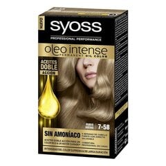 Pitkäkestoinen maali Olio Intense Syoss Nº 7.58 Light Arena hinta ja tiedot | Hiusvärit | hobbyhall.fi