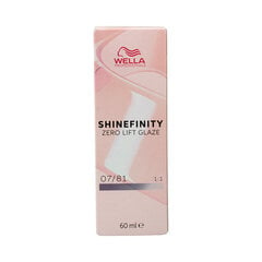 Hiusväri Wella Shinefinity Nº 07/81, 60 ml hinta ja tiedot | Hiusvärit | hobbyhall.fi