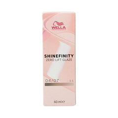 Hiusväri Wella Shinefinity Nº 04/07, 60 ml hinta ja tiedot | Hiusvärit | hobbyhall.fi