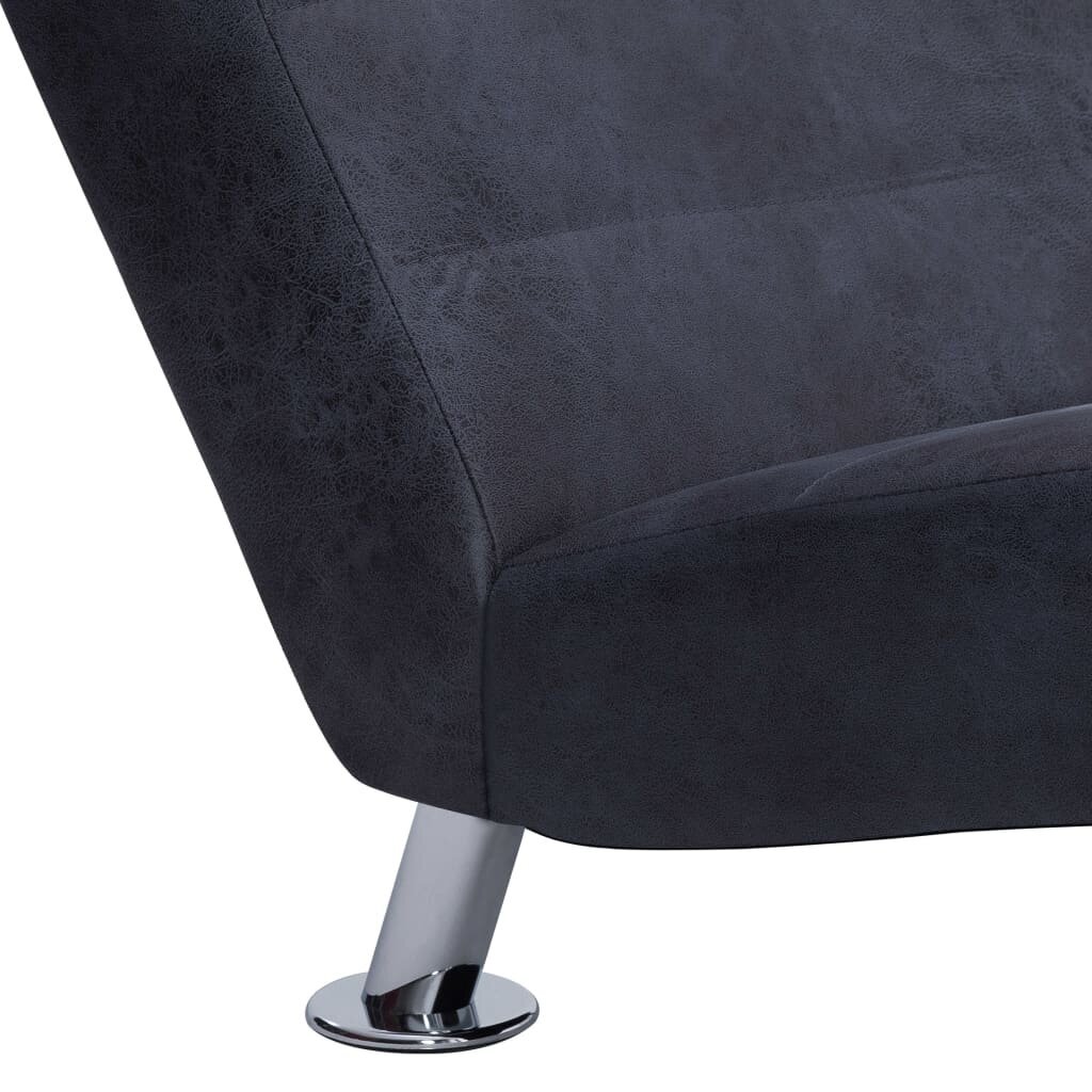 vidaXL Chaise Longue tyynynharmaalla keinomokkanahalla hinta ja tiedot | Nojatuolit | hobbyhall.fi