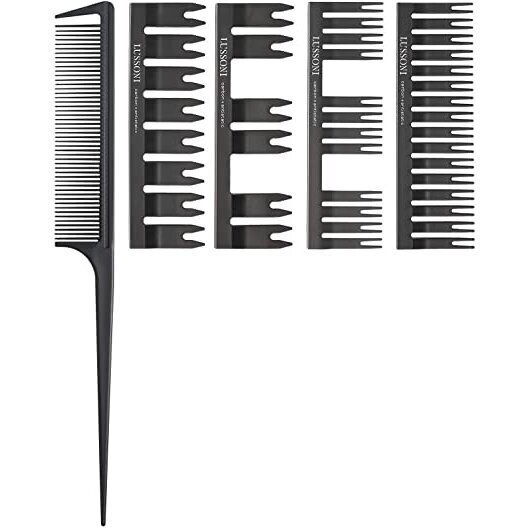 Kaksipuolinen hiuskampa Lussoni Hr Comb Dc 500 Dressing Comb Set, 1 kpl. hinta ja tiedot | Hiusharjat, kammat ja sakset | hobbyhall.fi