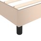 vidaXL Continental sänky patjalla, cappuccinoa, keinonahkaa 90x190 cm hinta ja tiedot | Sängyt | hobbyhall.fi