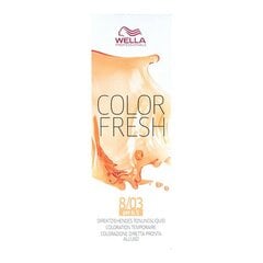 Puolipysyvä hiusväri Color Fresh Wella nro 8/03, 75 ml hinta ja tiedot | Hiusvärit | hobbyhall.fi