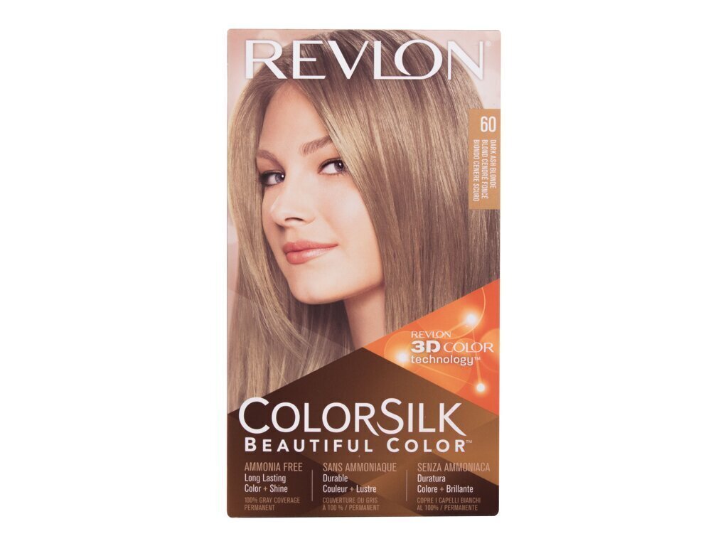 Amoniakiton hiusväri Revlon Colorsilk 60 Tumma Tuhkanvaalea hinta ja tiedot | Hiusvärit | hobbyhall.fi