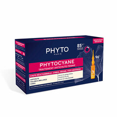 Ampulli hiustenlähtöä vastaan ​​Phyto Paris Phytocyane Reactionelle naisille 12 x 5 ml hinta ja tiedot | Naamiot, öljyt ja seerumit | hobbyhall.fi