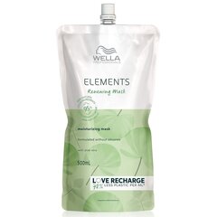 Kosteuttava hiusnaamio Wella Professionals Elements Renewing Mask, 500 ml hinta ja tiedot | Hiusnaamiot, öljyt ja seerumit | hobbyhall.fi