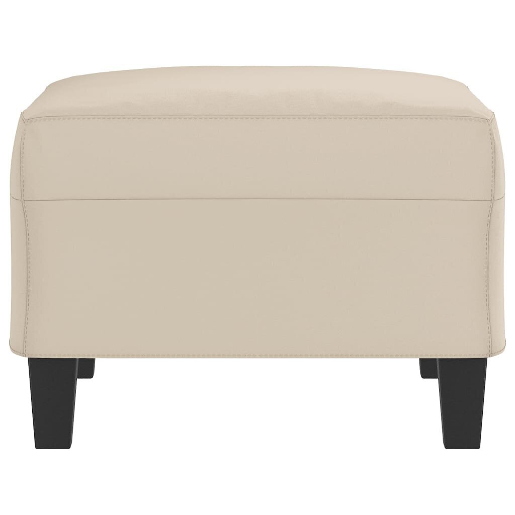 vidaXL Footstool Cream 70x55x41 cm Mikrokuituverhoilu hinta ja tiedot | Säkkituolit, rahit ja penkit | hobbyhall.fi