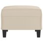 vidaXL Footstool Cream 70x55x41 cm Mikrokuituverhoilu hinta ja tiedot | Säkkituolit, rahit ja penkit | hobbyhall.fi